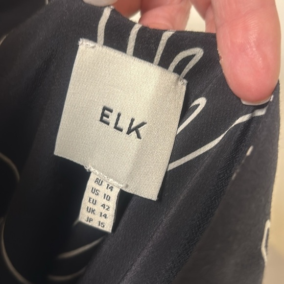 Elk Black and White Women's Top - Picture 2 of 7